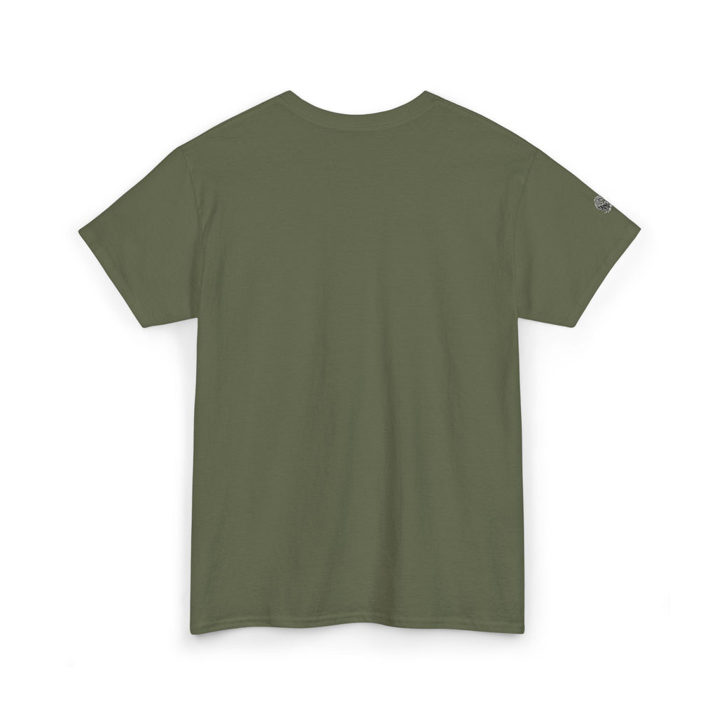 Green t-shirt on a white background