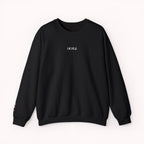 Black IKIRU sweatshirt on a white background