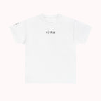 White t-shirt with 'IKIRU' branding on a white background