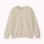 Beige sweatshirt with 'IKIRU' text in white on a white background