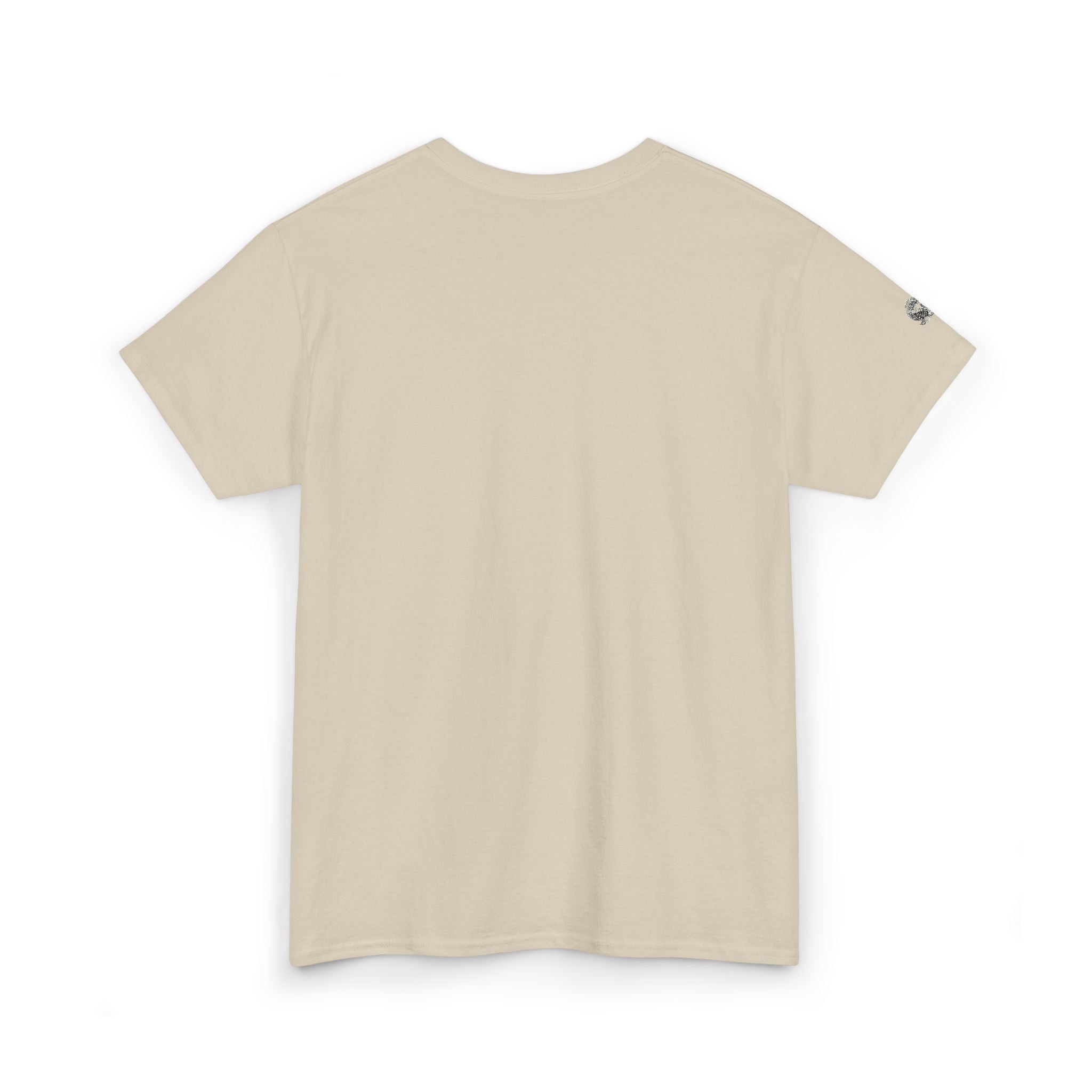 Beige t-shirt on a white background