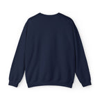 Navy blue sweatshirt on a white background