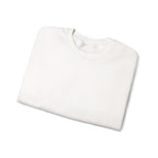 Folded white sweater with IKIRU logo on a white background