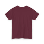 Maroon t-shirt on a white background