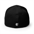 Black closed cap with IKIRU branding on a white background