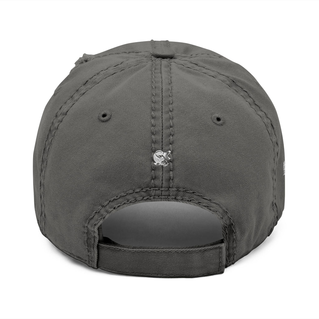 Gray baseball cap on a white background