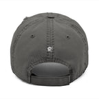 Gray baseball cap on a white background