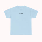 Light blue t-shirt with 'IKIRU' text on a white background