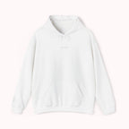 White hoodie with IKIRU logo on a white background