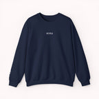 Navy sweatshirt with 'IKIRU' logo on a white background