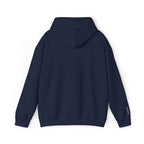 Navy hoodie on a white background