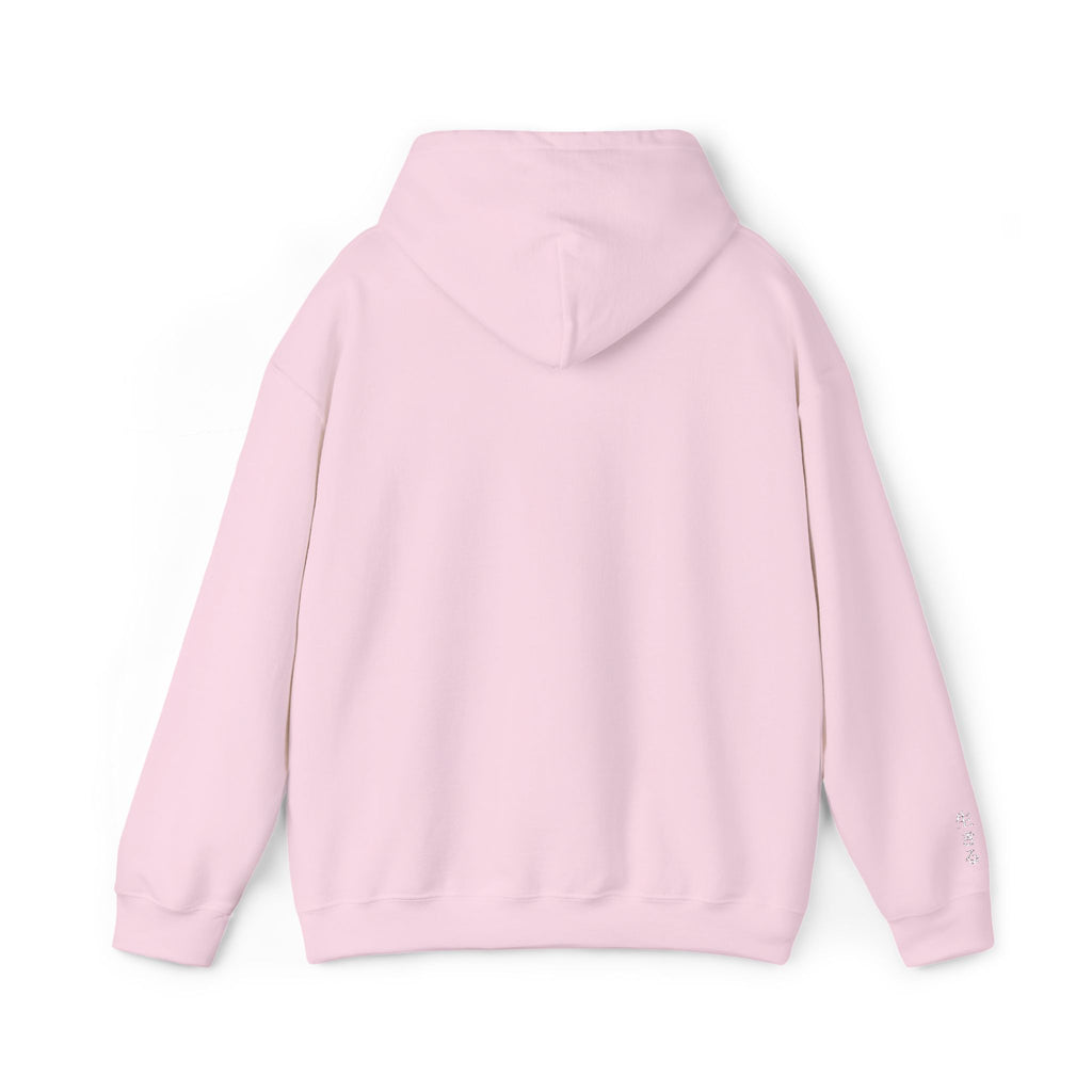 Pink hoodie on a white background