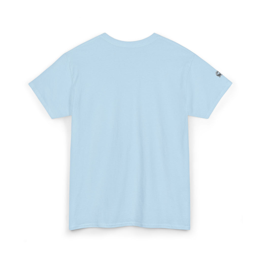 Light blue t-shirt on a white background