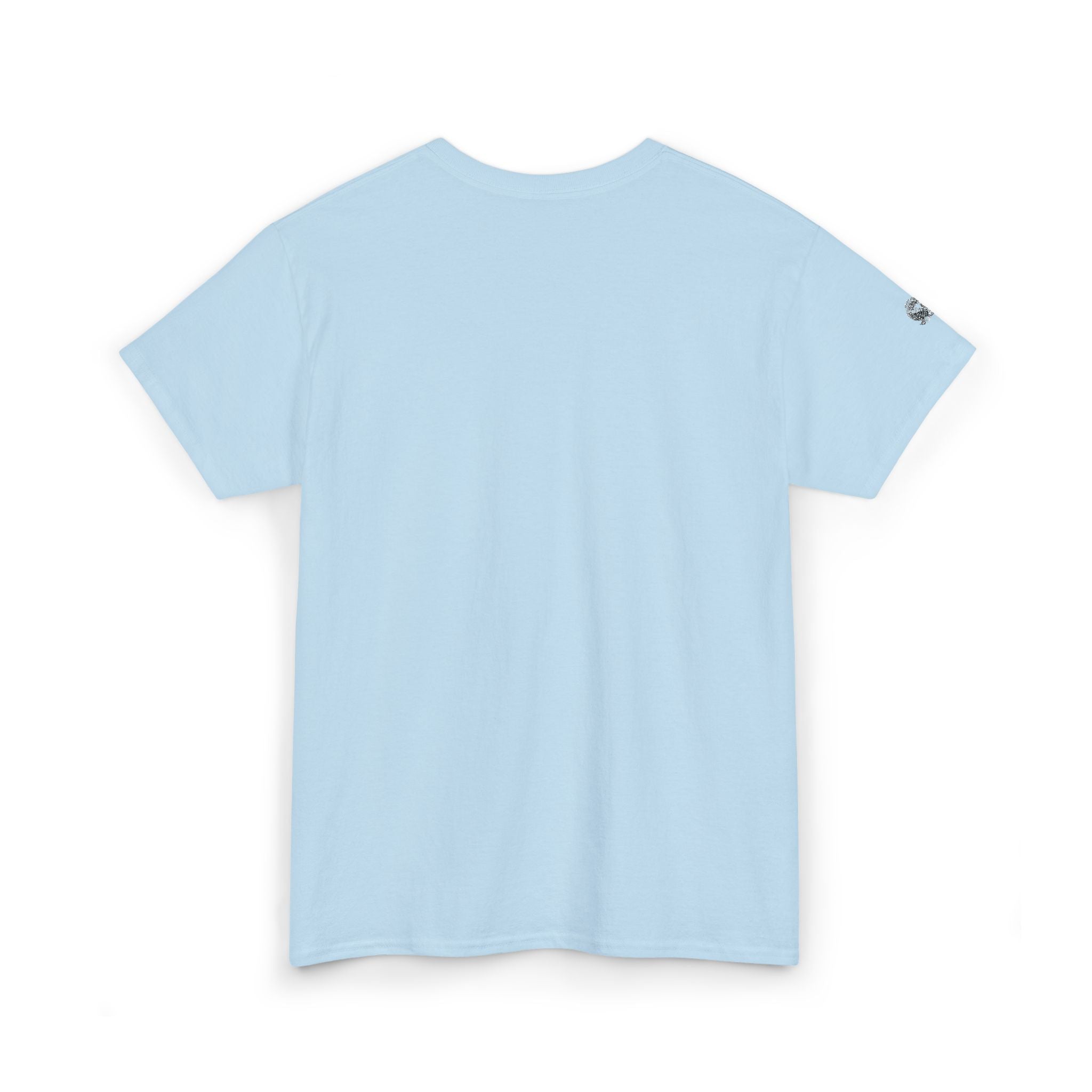 Light blue t-shirt on a white background