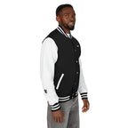 Male black and white Starboy Jacket with Japanese styled graphics