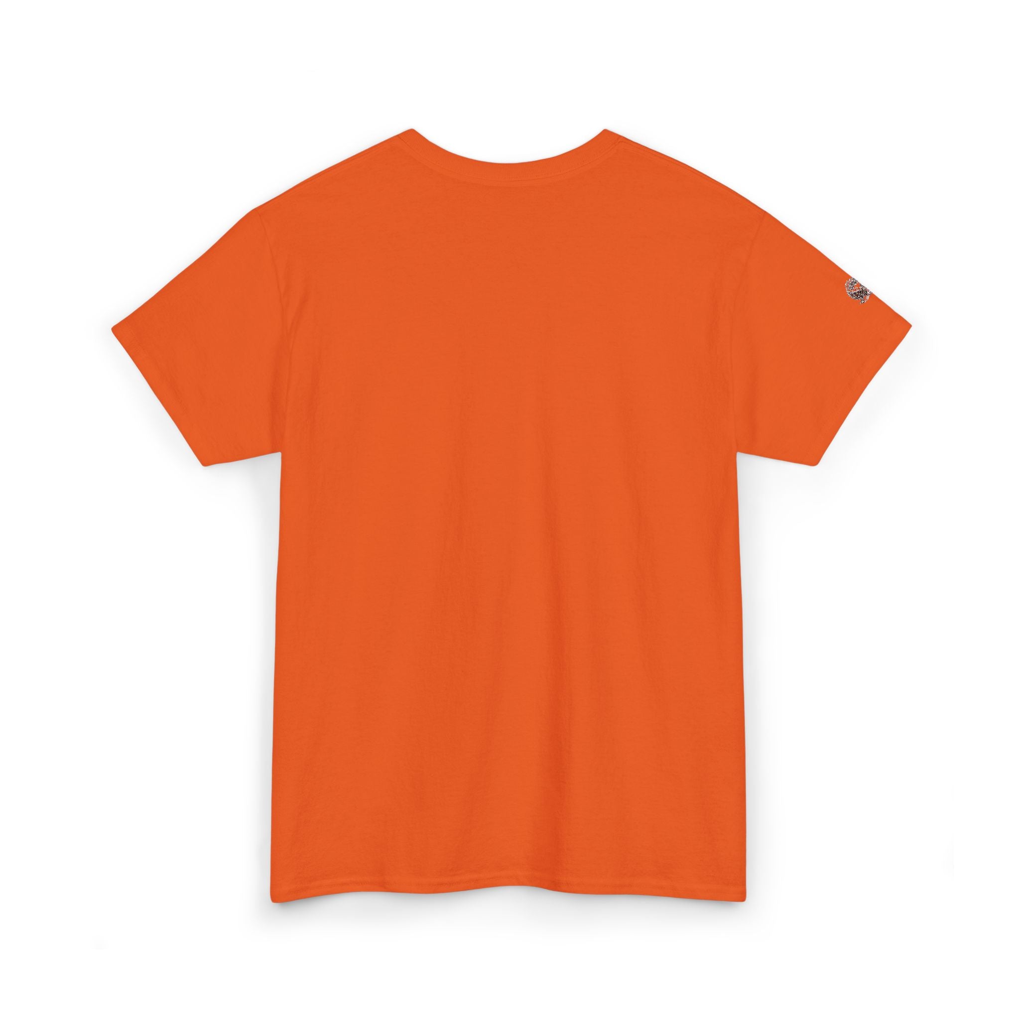 Orange t-shirt on a white background