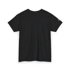 Black t-shirt on a white background