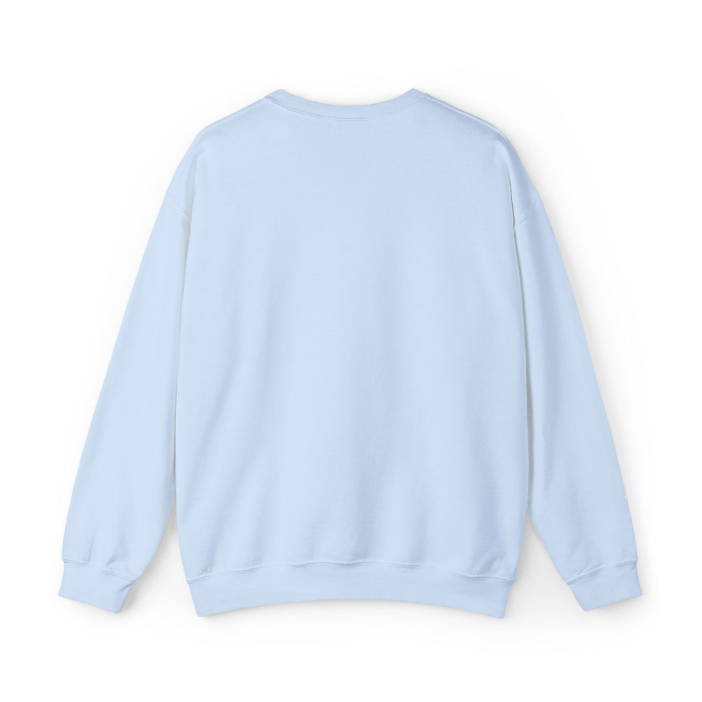 Light blue sweatshirt on a white background