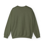 Green sweatshirt on a white background