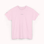 Pink t-shirt with 'IKIRU' logo on a white background